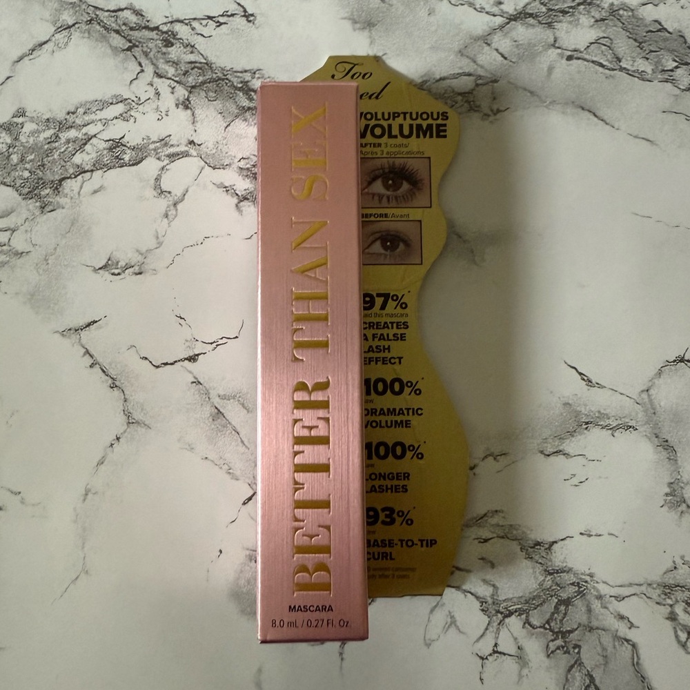 Too Faced Better Than Sex Mascara Black NWT